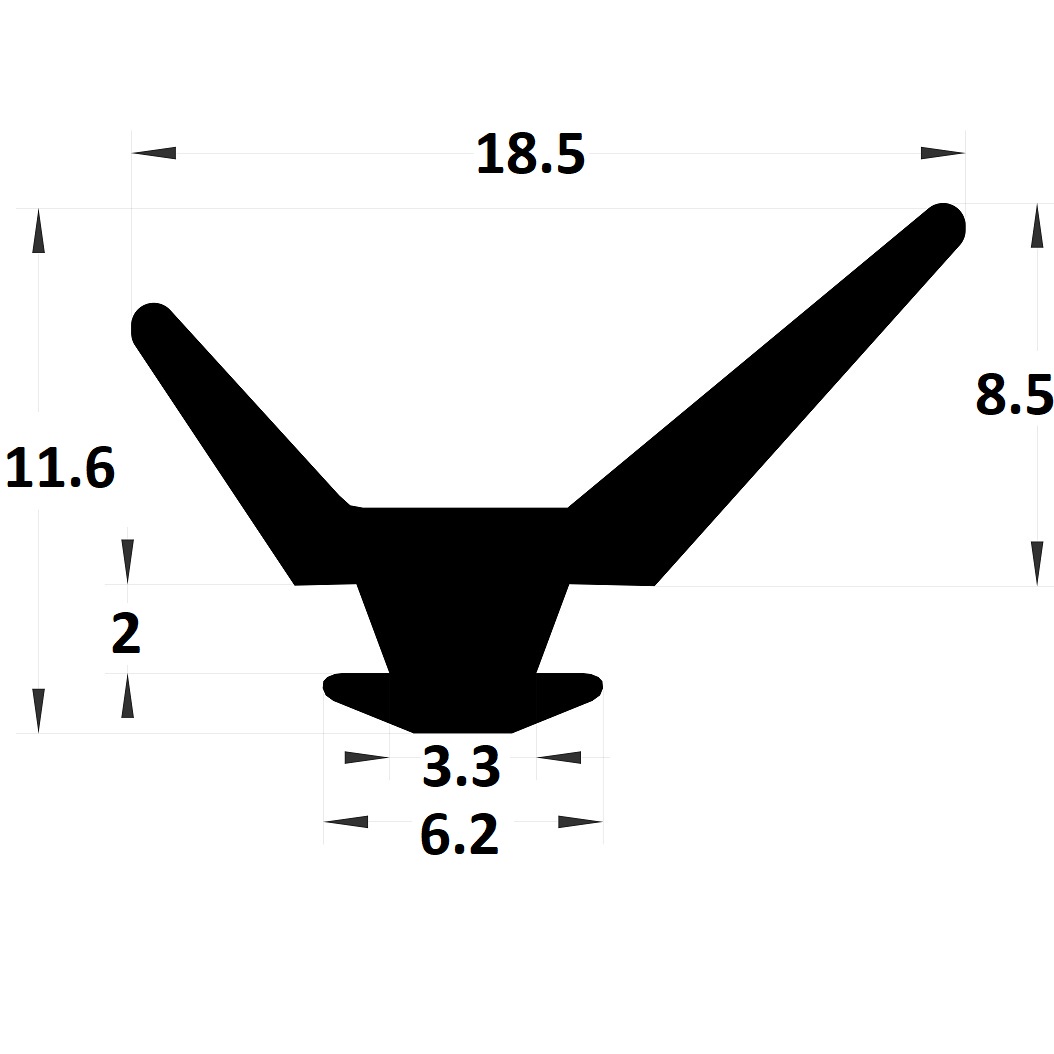 Joint serreur - 11,80x18,50 mm