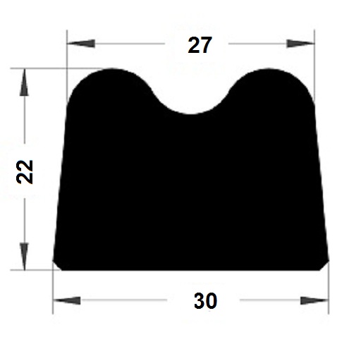 Joint benne ordures - 22x30 mm