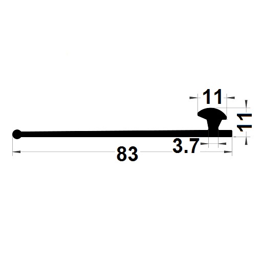 Joint menuiserie - 11x83 mm