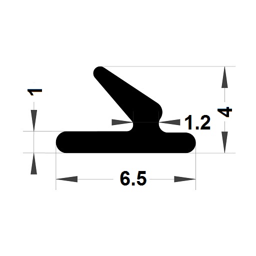 Carpentry gasket - 4x6,50 mm