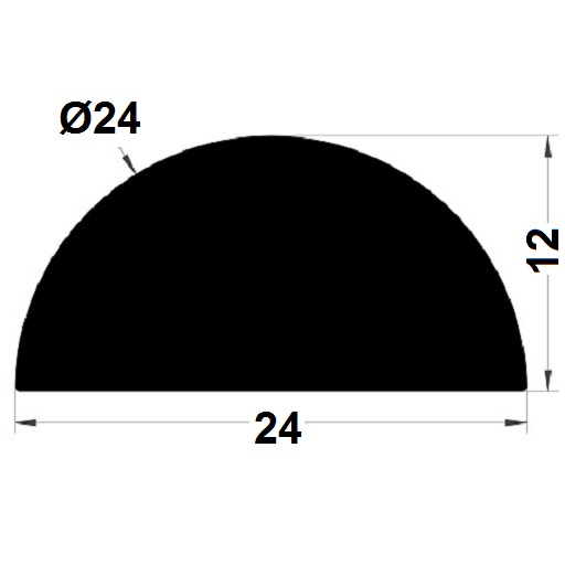 Tank gasket - 12x24 mm