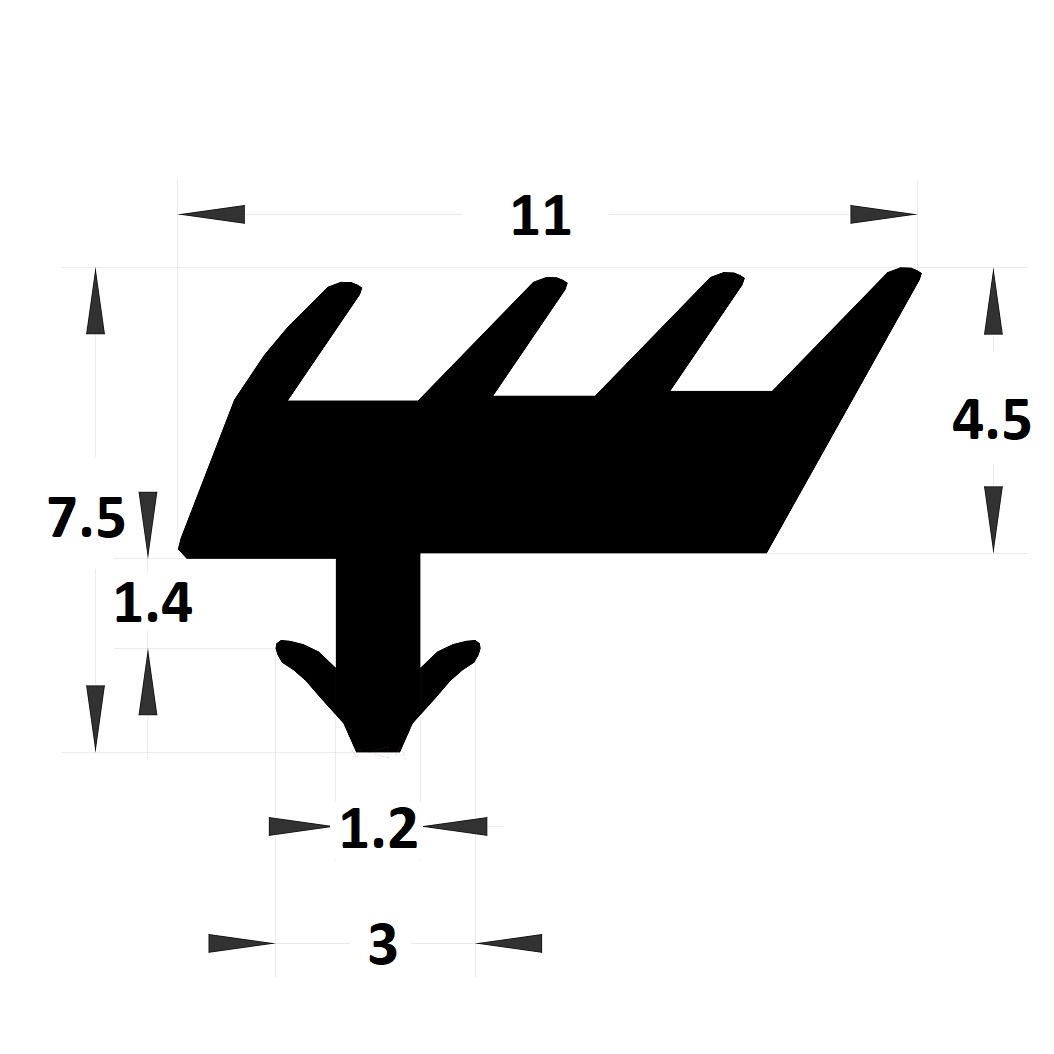 Joint serreur - 7,50x11 mm