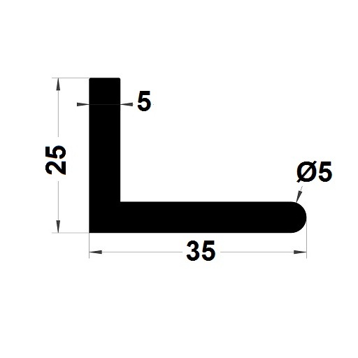 L Profile - 25x35 mm