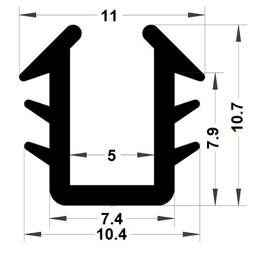 Joint vitrage - 10,70 x 11 mm