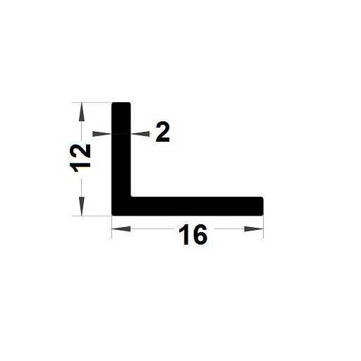 L Profile - 16x12 mm