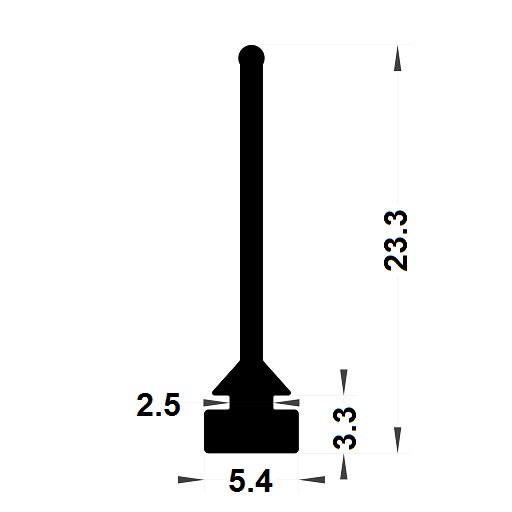 Joint menuiserie - 23,30x5,40 mm