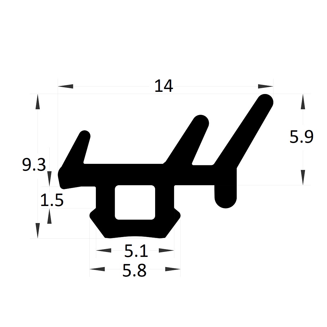 Joint serreur - 9,30x14 mm