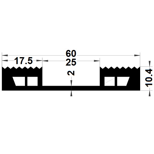 Joint drainant - 10,40x60 mm