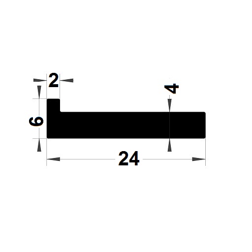 L Profile - 24x6 mm