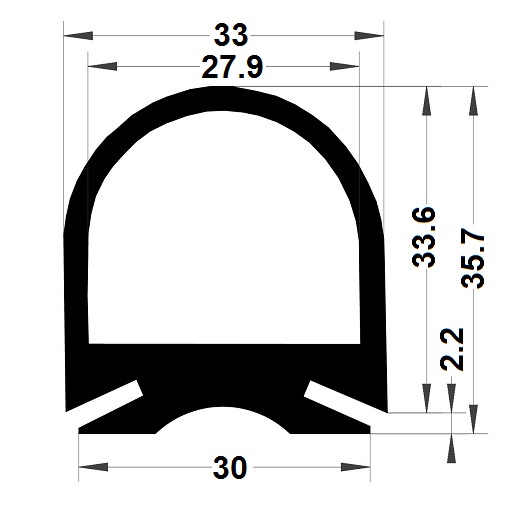 Joint tubulaire - 35,70x33 mm