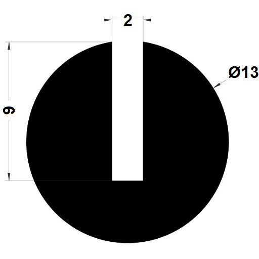 Round U Profile - 13x13 mm