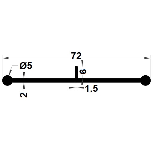 Joint menuiserie - 5x72 mm