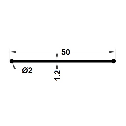 Carpentry gasket - 2x50 mm