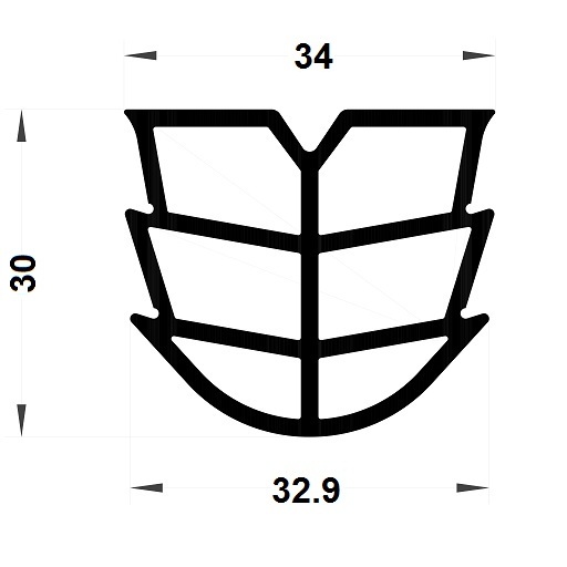 Expansion gasket - 30x34 mm