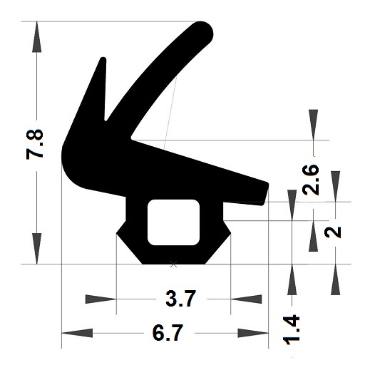 Joint menuiserie - 7,80x6,70 mm