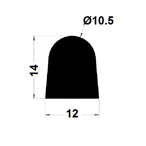 Tank gasket - 14x12 mm