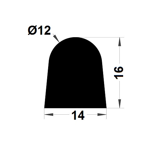 Tank gasket - 16x14 mm