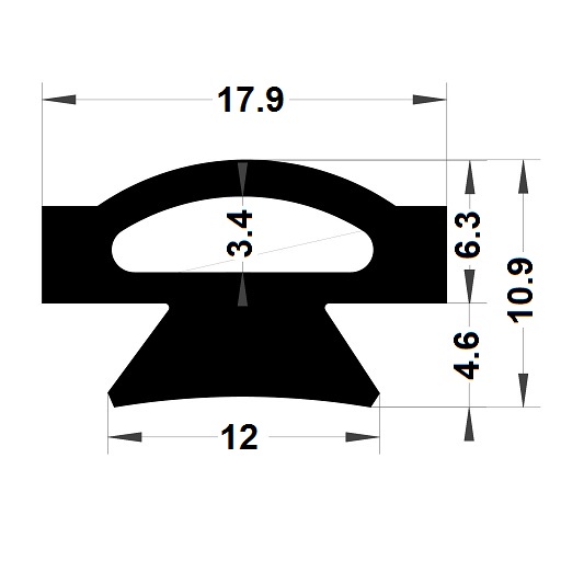 Joint tubulaire - 10,90x17,90 mm