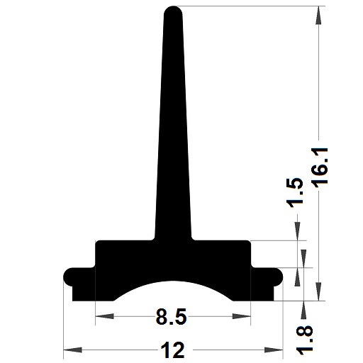 Joint menuiserie - 16,10x12 mm