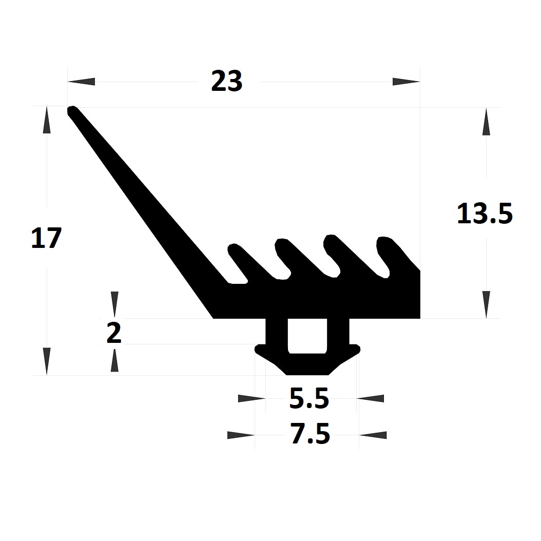 Joint serreur - 17x23 mm