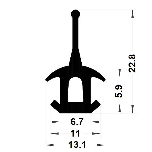 Joint menuiserie - 22,80x13,10 mm