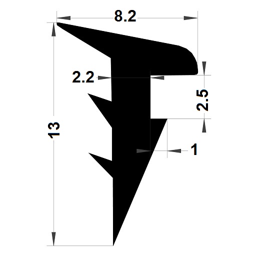 Wedge gasket - 6,50x10,10 mm