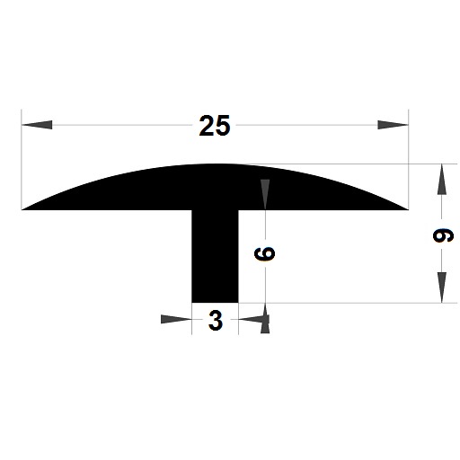 Joint de finition - 9x25 mm