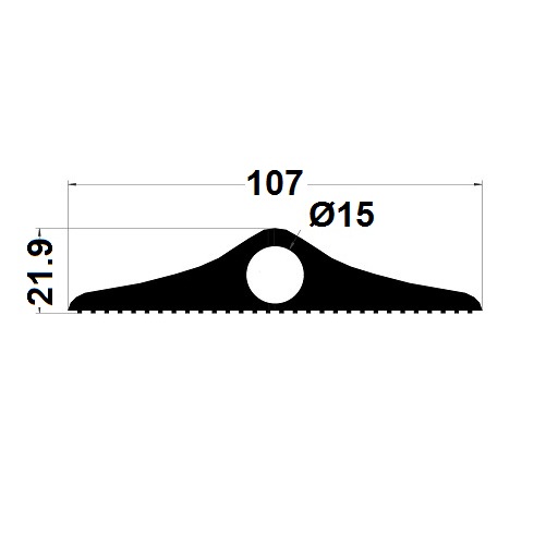 Profilé antichoc - 21,90x107 mm