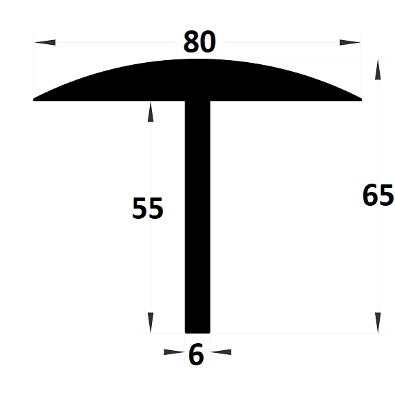 Weight bridge rubber - 65x80 mm