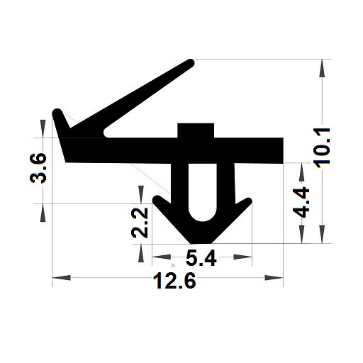 Joint menuiserie - 10,10x12,60 mm