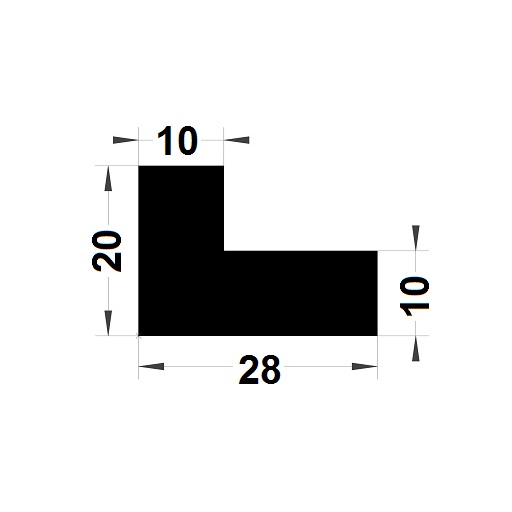 L Profile - 20x28 mm