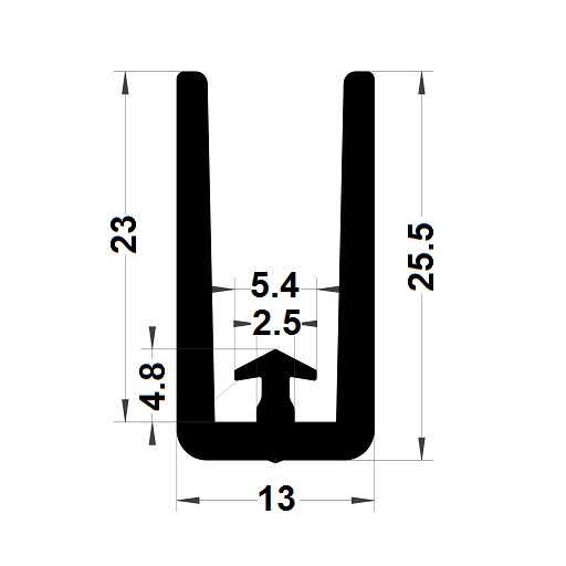 Joint véranda - 25,50x13 mm