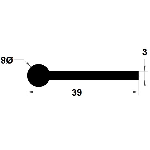 Note de musique - 8x39 mm