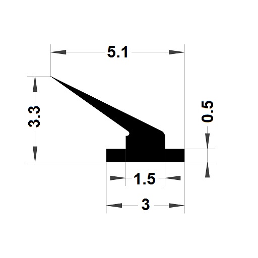 Joint menuiserie - 3,30x3 mm