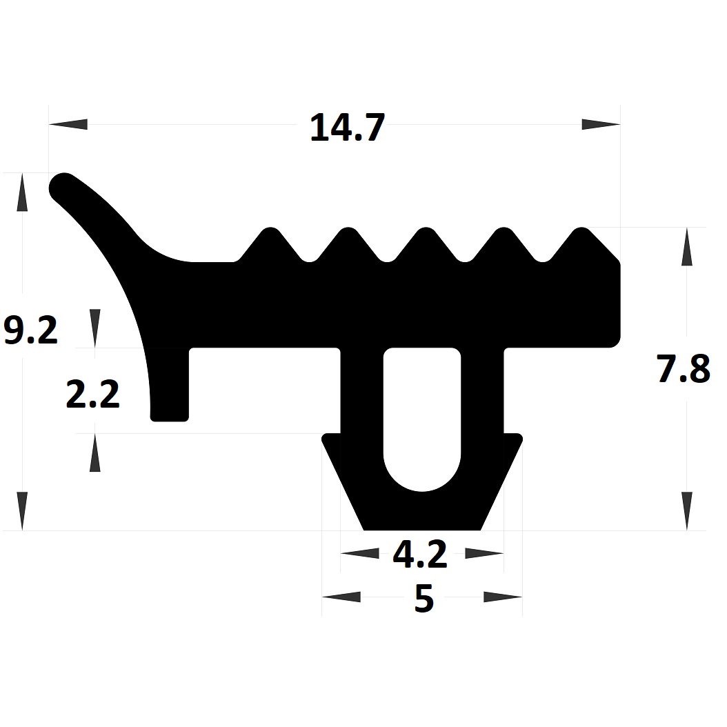 Joint serreur - 9,20x14,70 mm