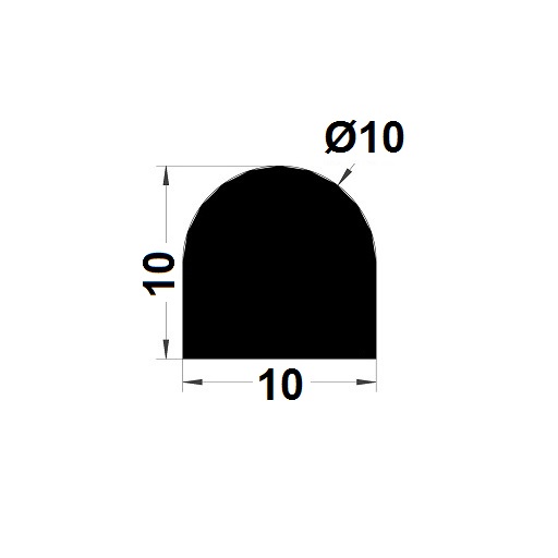 Tank gasket - 10x10 mm