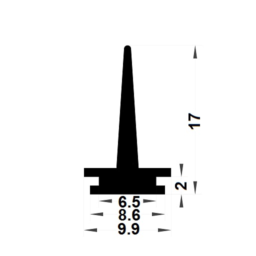 Joint menuiserie - 17x9,90 mm