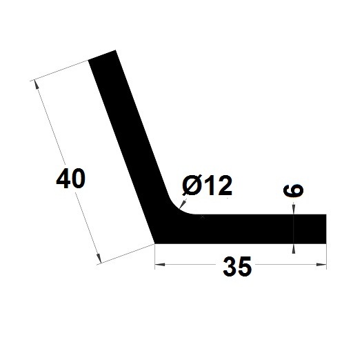 L Profile - 40x35 mm