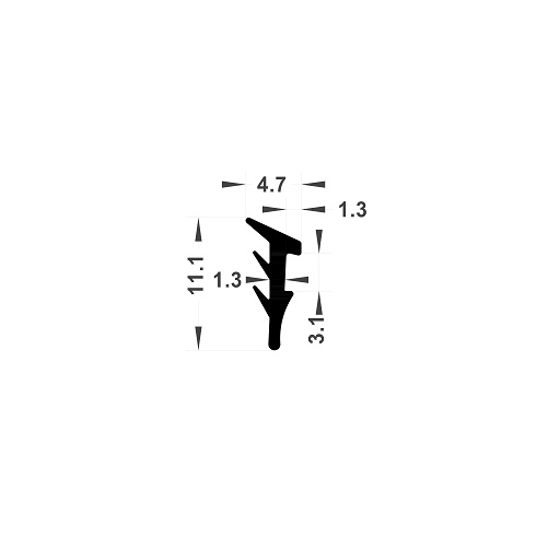 Wedge gasket - 4,70x11,10 mm