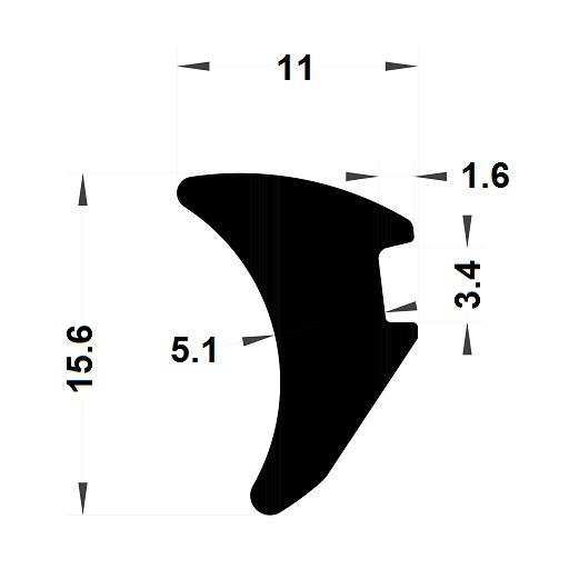 Wedge gasket - 11x15,60 mm
