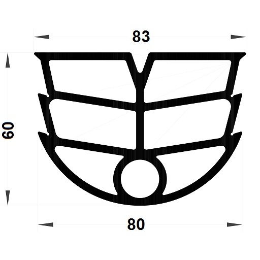 Joint de dilatation - 60x83 mm