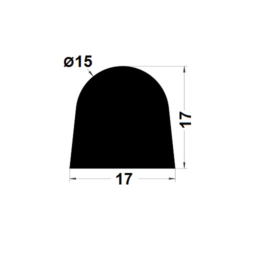 Tank gasket - 17x17 mm