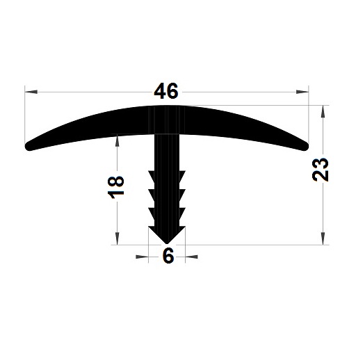 Gasket for finish - 23x46 mm