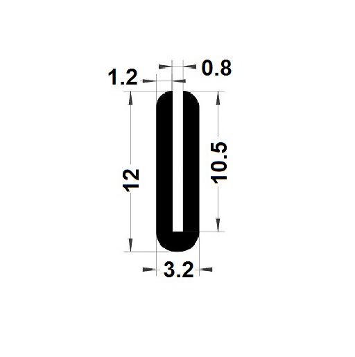 Round U Profile - 12x3,20 mm