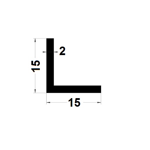 L Profile - 15x15 mm