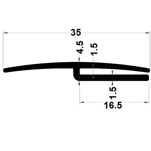 H profile - 4,50x35 mm