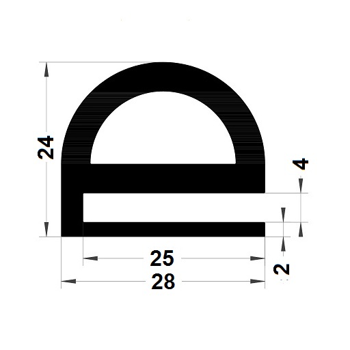 E Profile - 24x28 mm