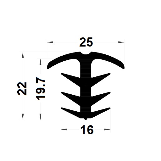 Joint sapin - 22x25 mm