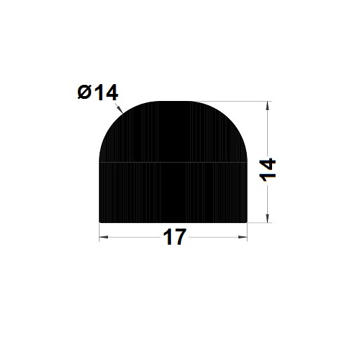 Tank gasket - 14x17 mm