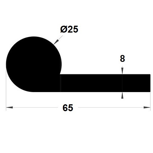 Note de musique - 25x65 mm